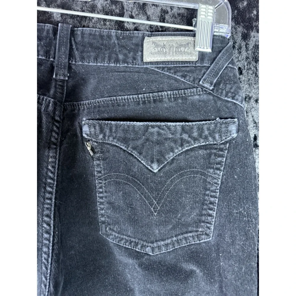 Levis‎ 505 Jeans Mens 29x32 Black Corduroy Pants Regular Straight Leg